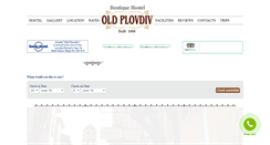 Desktop Screenshot of hosteloldplovdiv.com
