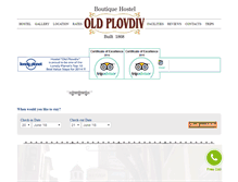 Tablet Screenshot of hosteloldplovdiv.com